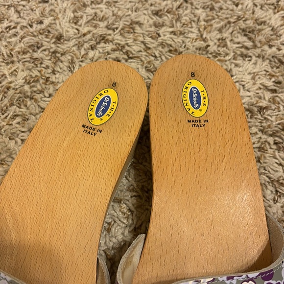 Vintage Dr Scholl's Wooden Exercise
Sandals purple floral Size 8 Italy - Picture 7 of 16